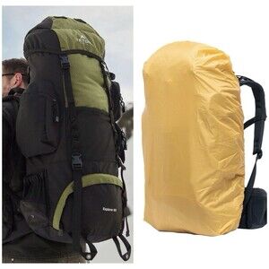 TETON Sports Explorer 4000 Hiking Pack 65L Black  Padded Straps, HipBelt  & Tarp